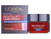 Crema de noapte, Loreal, Revitalift Renew, Hyaluronic Acid, 50 ml